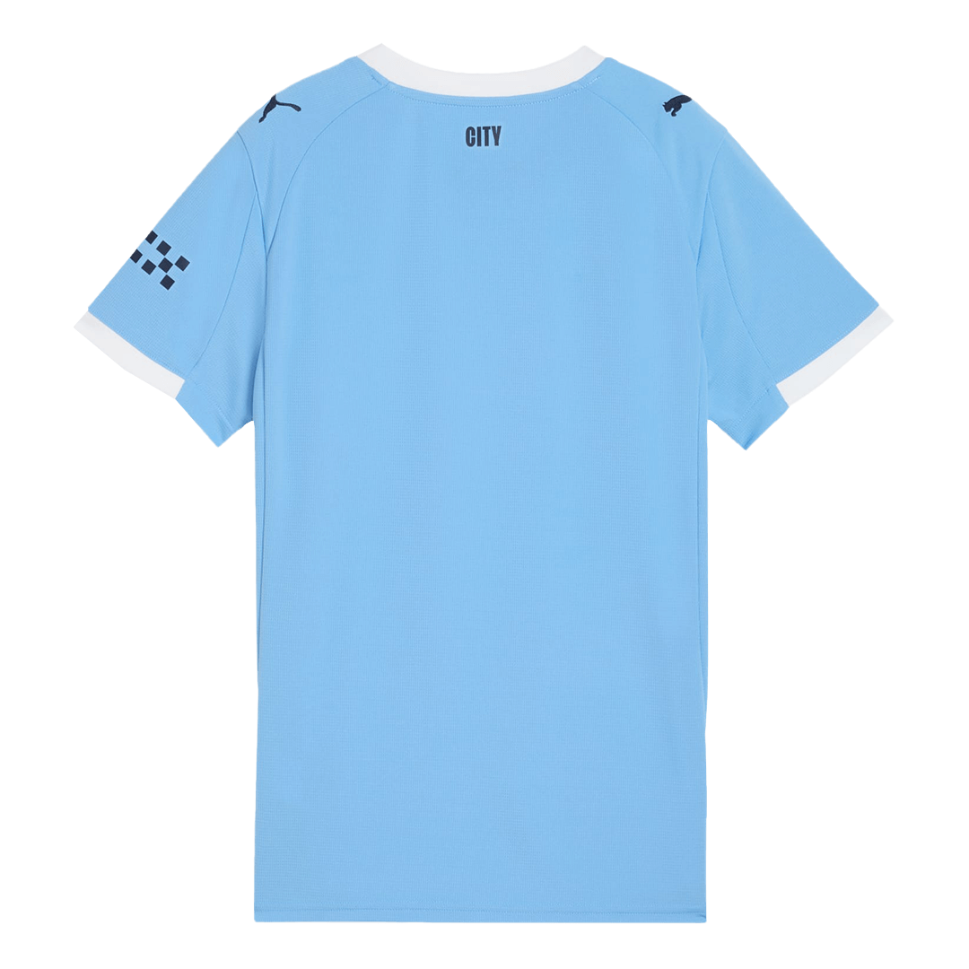 Camiseta de fútbol del Manchester City femenino, local, temporada 2025/26, azul