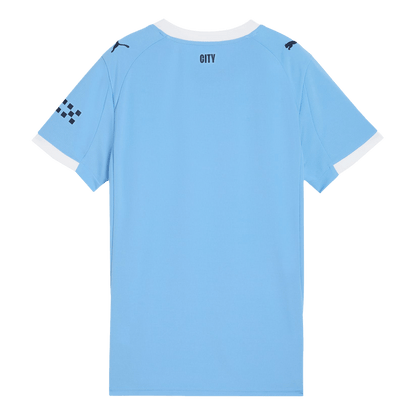 Camiseta de fútbol del Manchester City femenino, local, temporada 2025/26, azul
