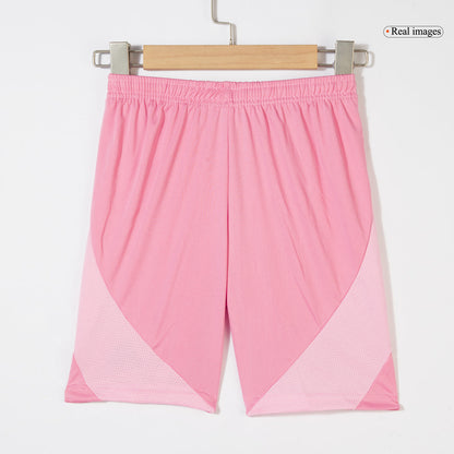 Conjunto de camiseta y pantalón corto de fútbol para niños del Inter Miami CF (temporada 2025) Rosa