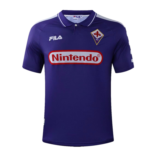 Maillot de football rétro domicile de la Fiorentina 1998/99