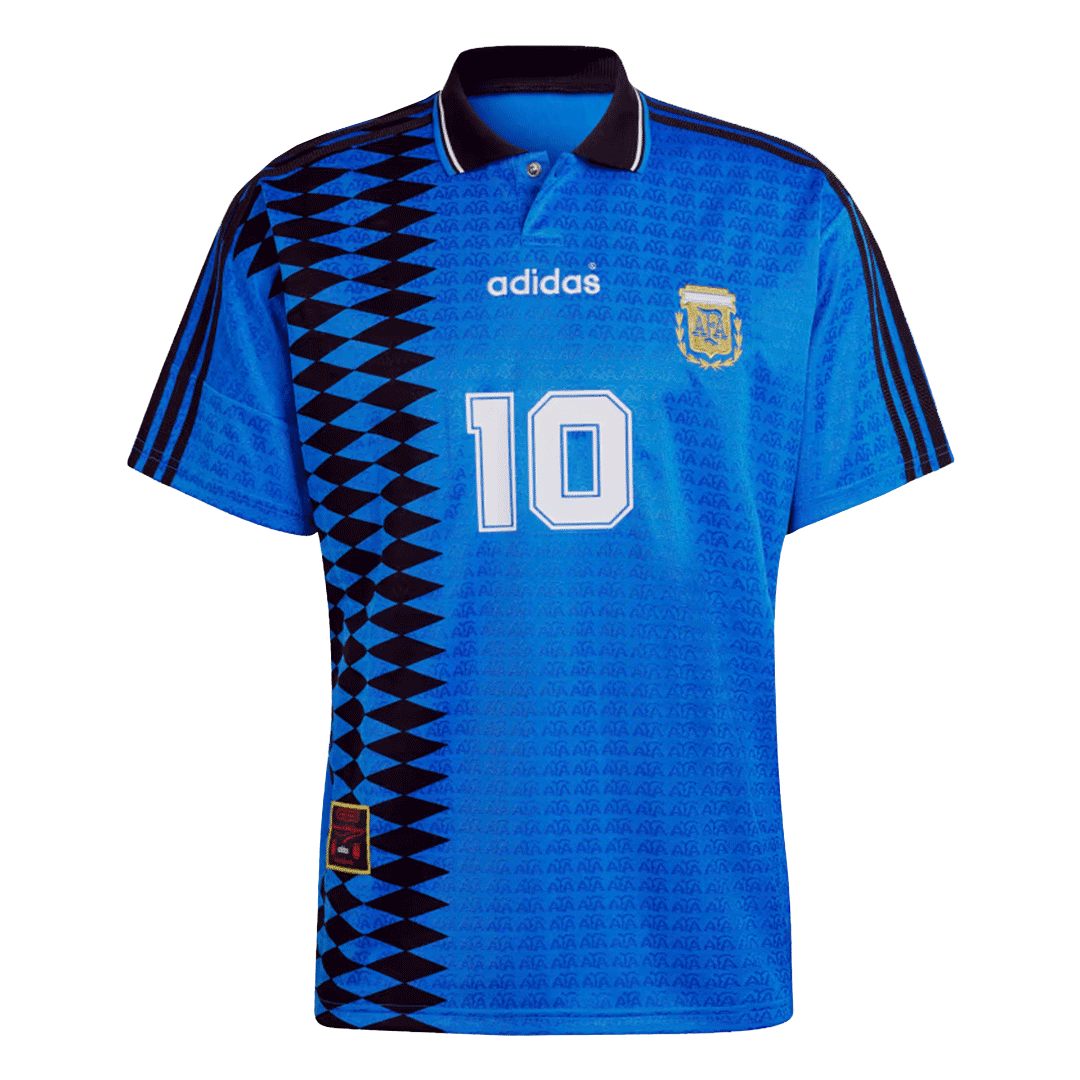 Camiseta retro de fútbol de Argentina 1994 #10 (visitante)
