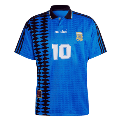 Camiseta retro de fútbol de Argentina 1994 #10 (visitante)