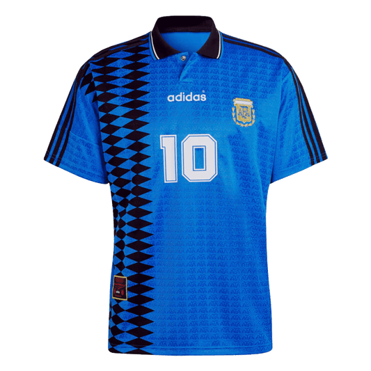 Maillot de football rétro extérieur Argentine 1994 n° 10