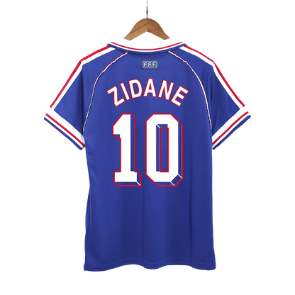 Camiseta retro de fútbol de ZIDANE #10 Francia 1998
