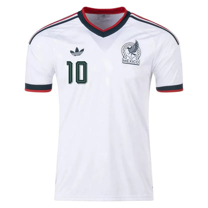 A.VEGA #10 Camiseta de fútbol de visitante de México Copa del Mundo 2026