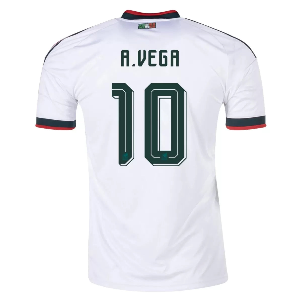 A.VEGA #10 Camiseta de fútbol de visitante de México Copa del Mundo 2026