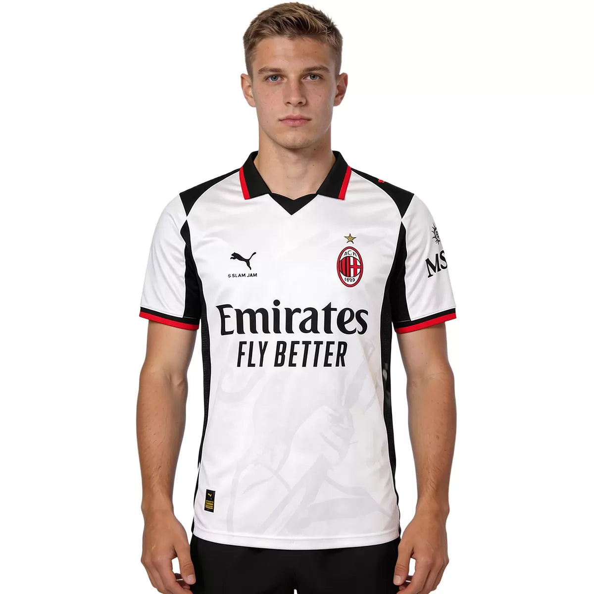 Camiseta de fútbol de cuarto portero del AC Milan 2025/26