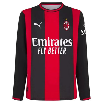 AC Milan Home Long Sleeve Soccer Jersey 2026/27