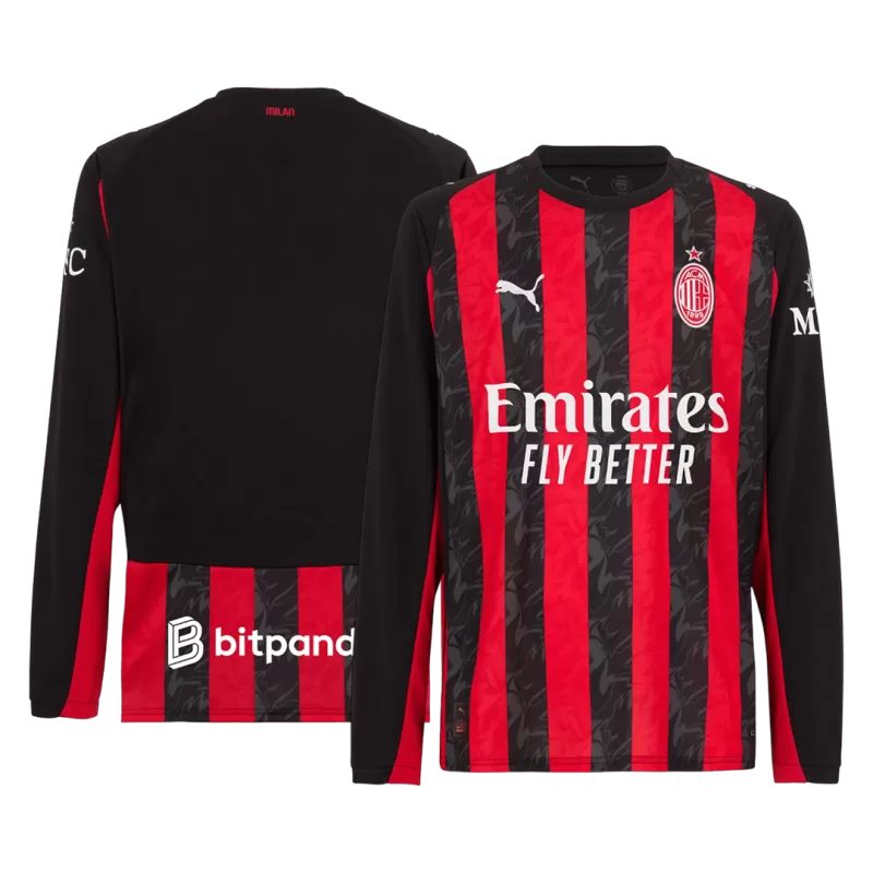 Camiseta de manga larga de local del AC Milan 2025/26