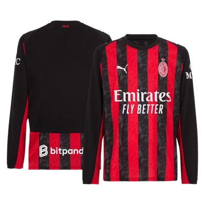 Camiseta de manga larga de local del AC Milan 2025/26