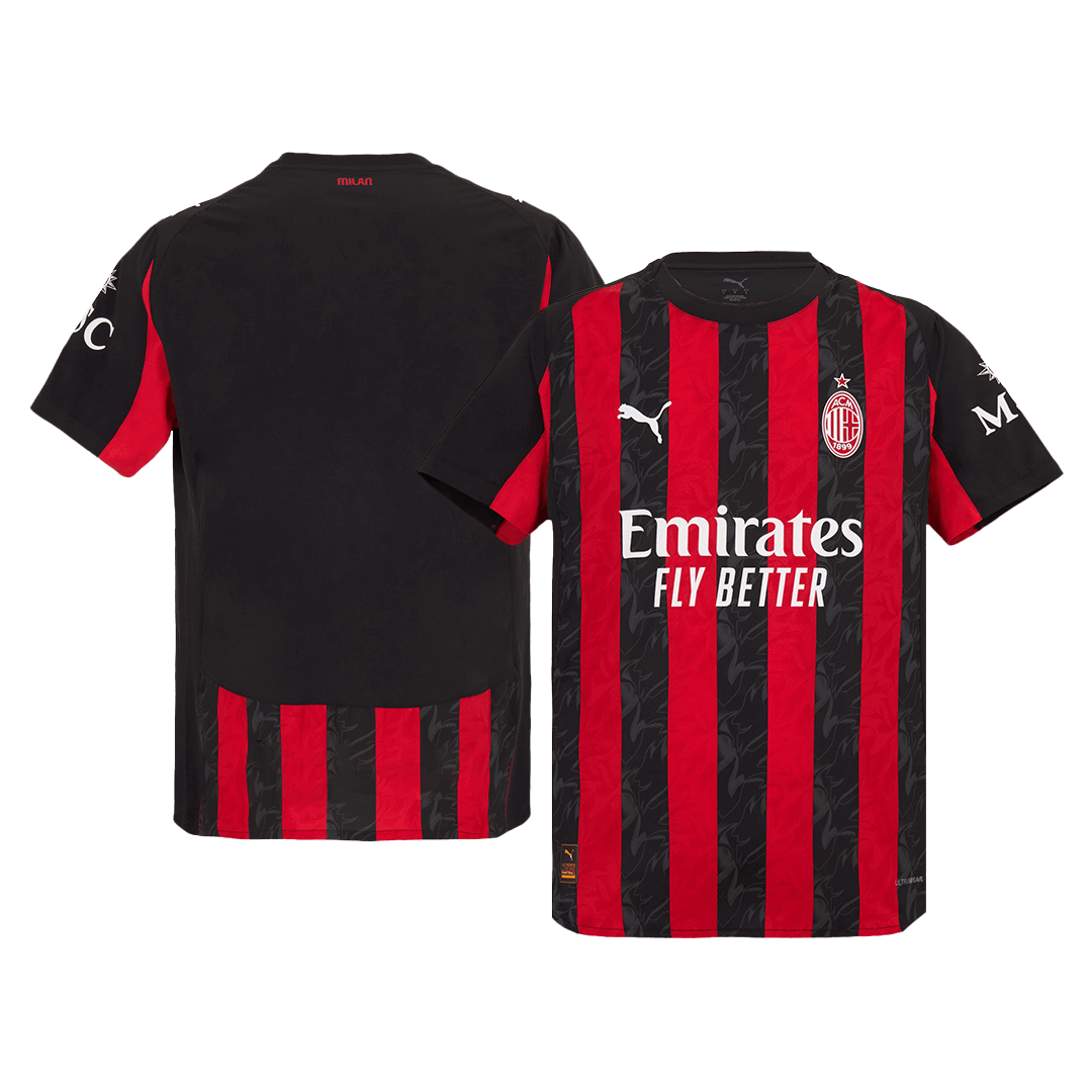 Camiseta de fútbol AC Milan versión jugador local 2025/26