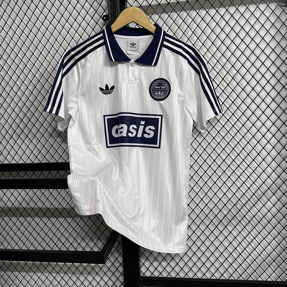 Camiseta jacquard blanca Ad x Oasis Tour
