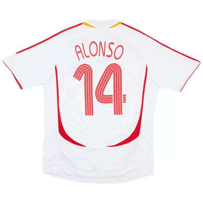 Camiseta de fútbol retro de visitante Alonso #14 España 2006