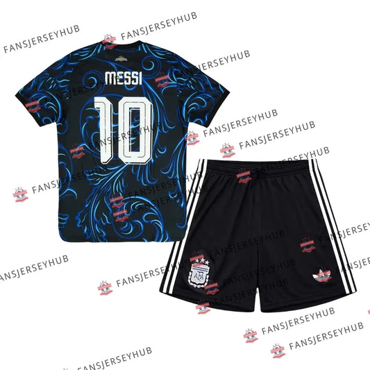 Messi #10 La Albiceleste Away Soccer Kit - Jersey + Shorts 2026 World Cup