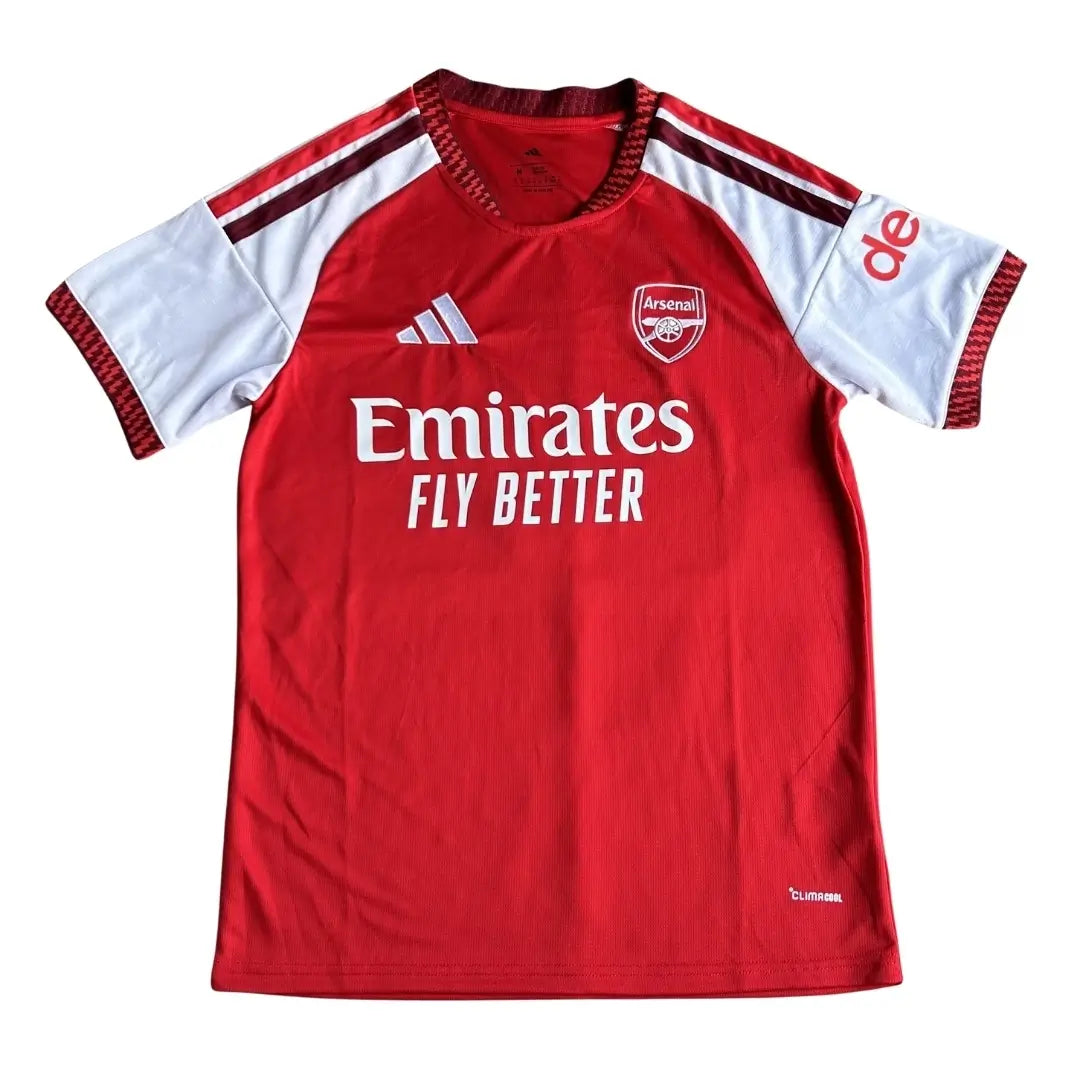 Champions #26 Arsenal Home Soccer Jersey 2026/27 with Badge
