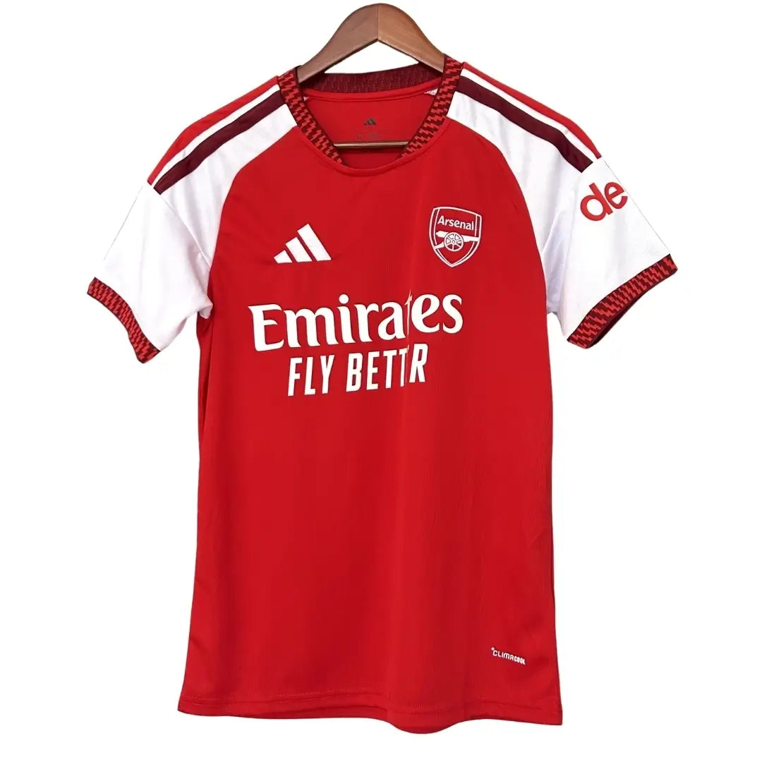 Champions #26 Arsenal Home Soccer Jersey 2026/27 with Badge