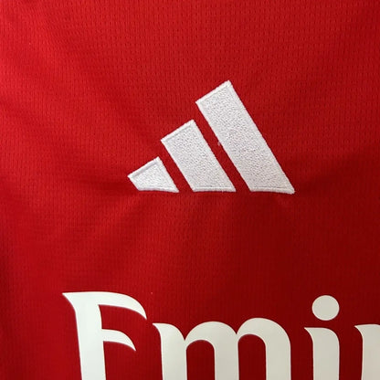 Champions #26 Arsenal Home Soccer Jersey 2026/27 with Badge