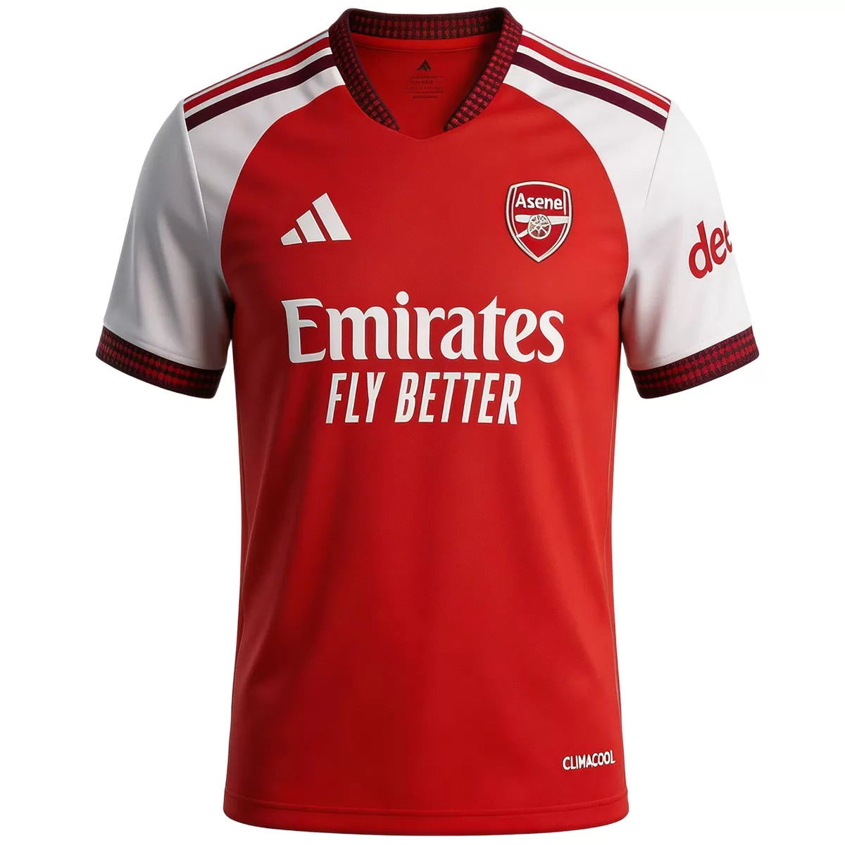 Champions #26 Arsenal Home Soccer Jersey 2026/27 with Badge