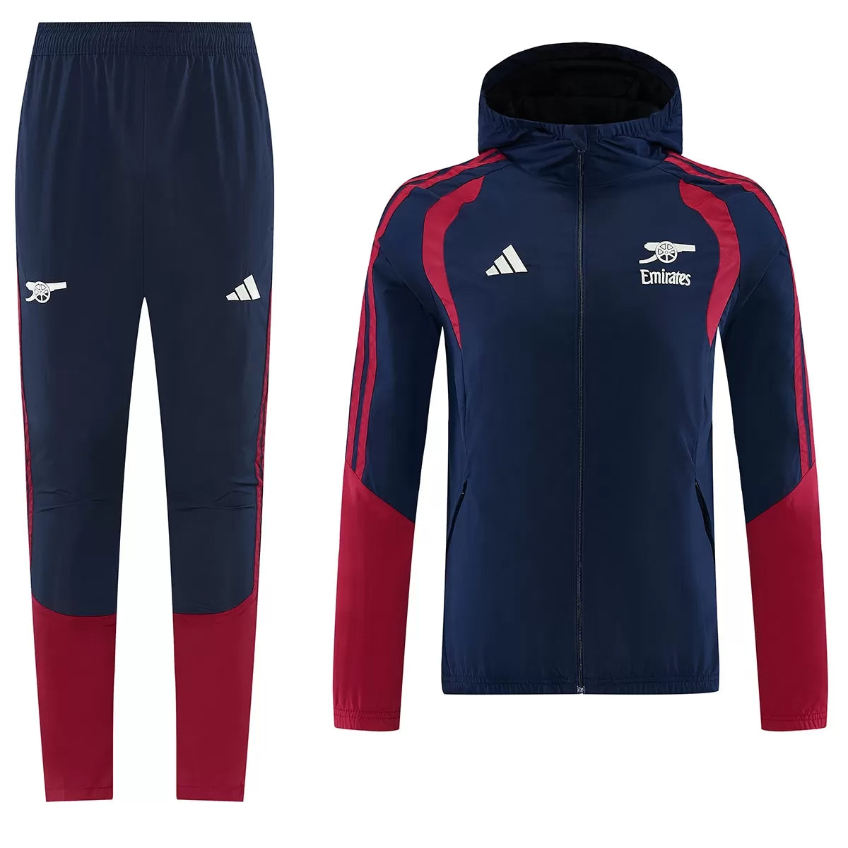 Arsenal Windbreaker Tracksuit 2026/27 (Hoodie+Pants) Navy