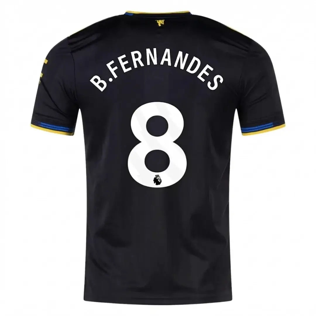 B.FERNANDES #8 Manchester United Tercera Camiseta Versión Jugador 2025/26