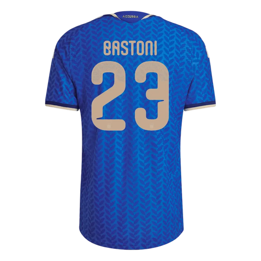 Maillot de foot domicile version joueur BASTONI #23 Italie Coupe du Monde 2026