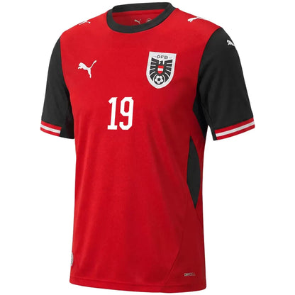 BAUMGARTNER #19 Austria Home Soccer Jersey 2026 World Cup