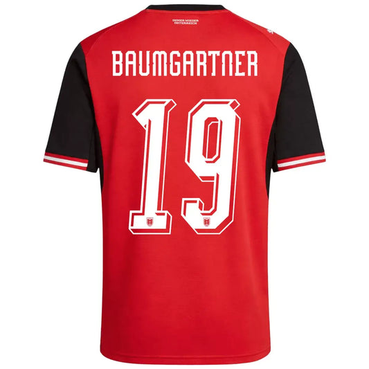 BAUMGARTNER #19 Austria Home Soccer Jersey 2026 World Cup