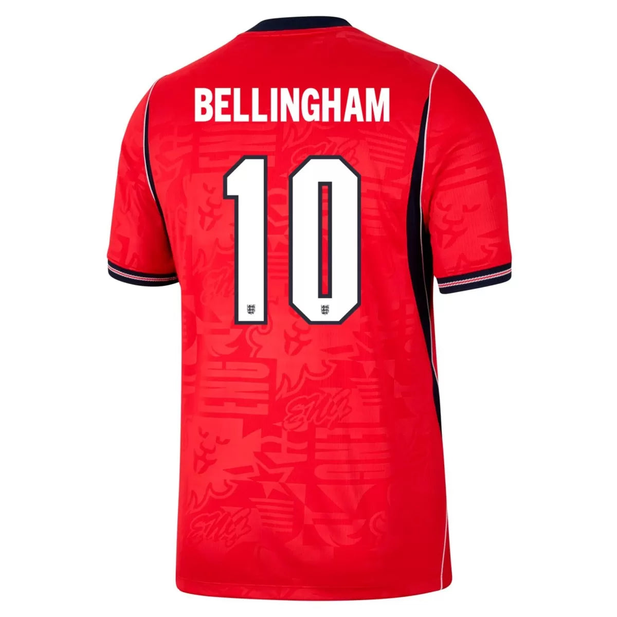 Camiseta de fútbol de visitante de Inglaterra BELLINGHAM #10 Mundial 2026