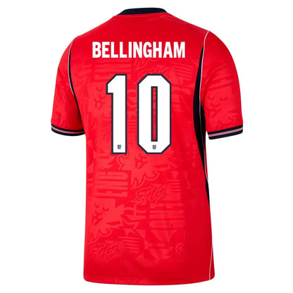 Camiseta de fútbol de visitante de Inglaterra BELLINGHAM #10 Mundial 2026