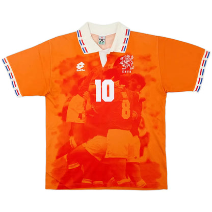 BERGKAMP #10 Países Bajos Euro 1996 Camiseta de Fútbol Retro Local