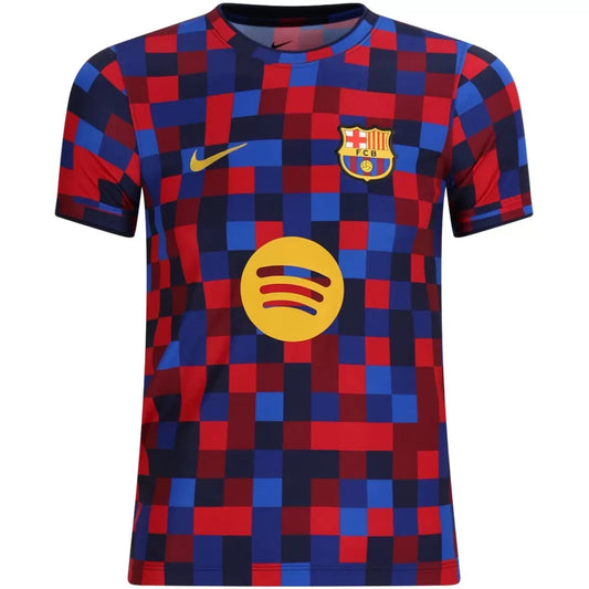 Maillot d'entraînement d'avant-match du FC Barcelone 2025/26