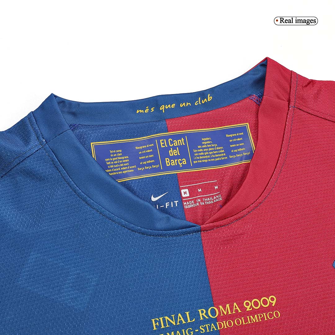 Camiseta retro de manga larga del FC Barcelona 2008/09 - Final de la Champions League