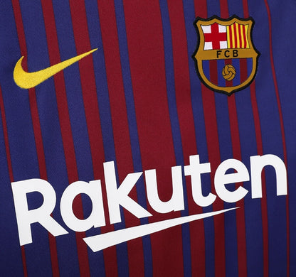 Camiseta de fútbol retro de manga larga del Barcelona 2017/18