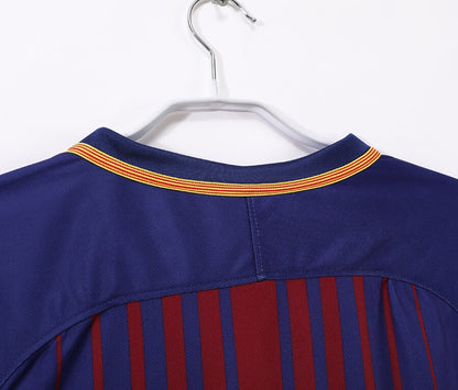 Camiseta de fútbol retro de manga larga del Barcelona 2017/18