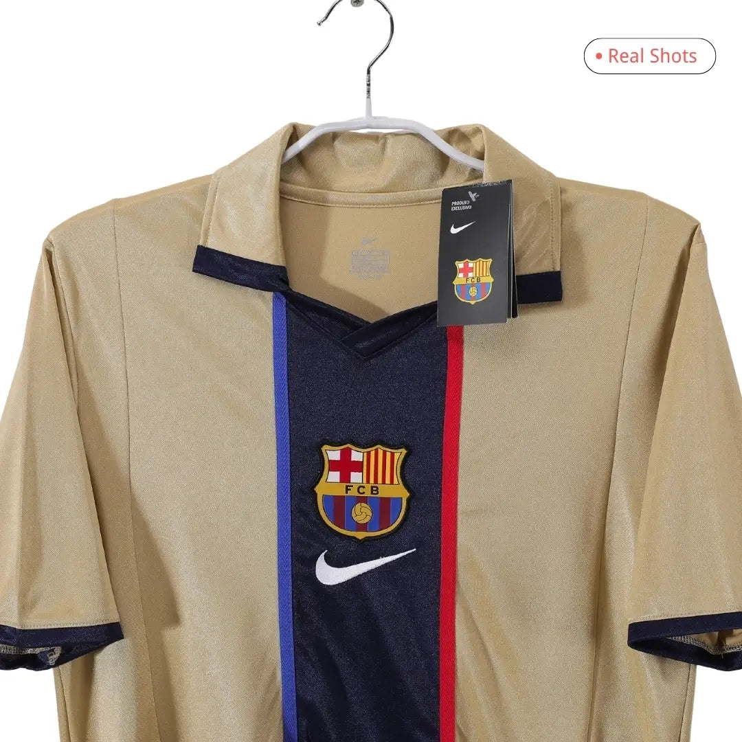 Camiseta retro de visitante del Barcelona 2002/03
