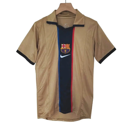 Camiseta retro de visitante del Barcelona 2002/03