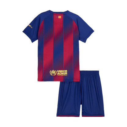 Equipación infantil del FC Barcelona 2025/26 (camiseta + pantalón corto)