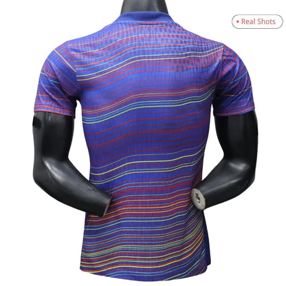 Camiseta de local prepartido del Barcelona, ​​versión jugador 2025/26