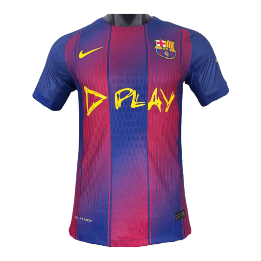 Camiseta del Barcelona X Ed Sheeran versión jugador local 2025/26