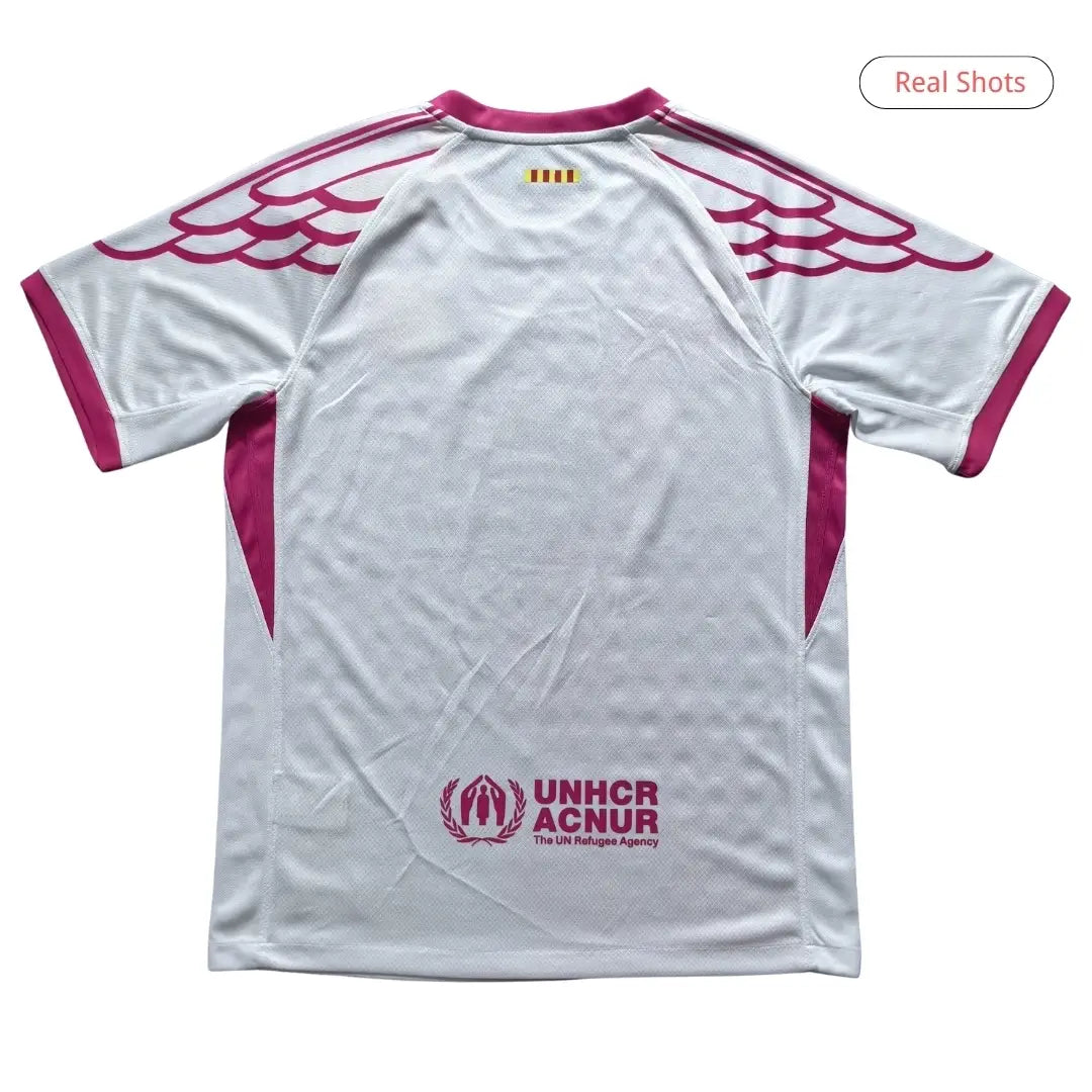 Camiseta Edición Especial del Barcelona 2025/26 Rosa y Blanca