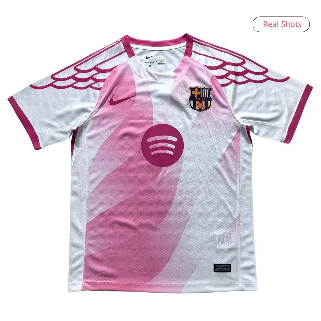 Camiseta Edición Especial del Barcelona 2025/26 Rosa y Blanca