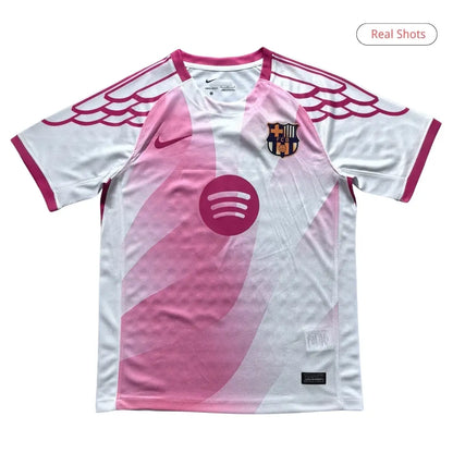 Camiseta Edición Especial del Barcelona 2025/26 Rosa y Blanca
