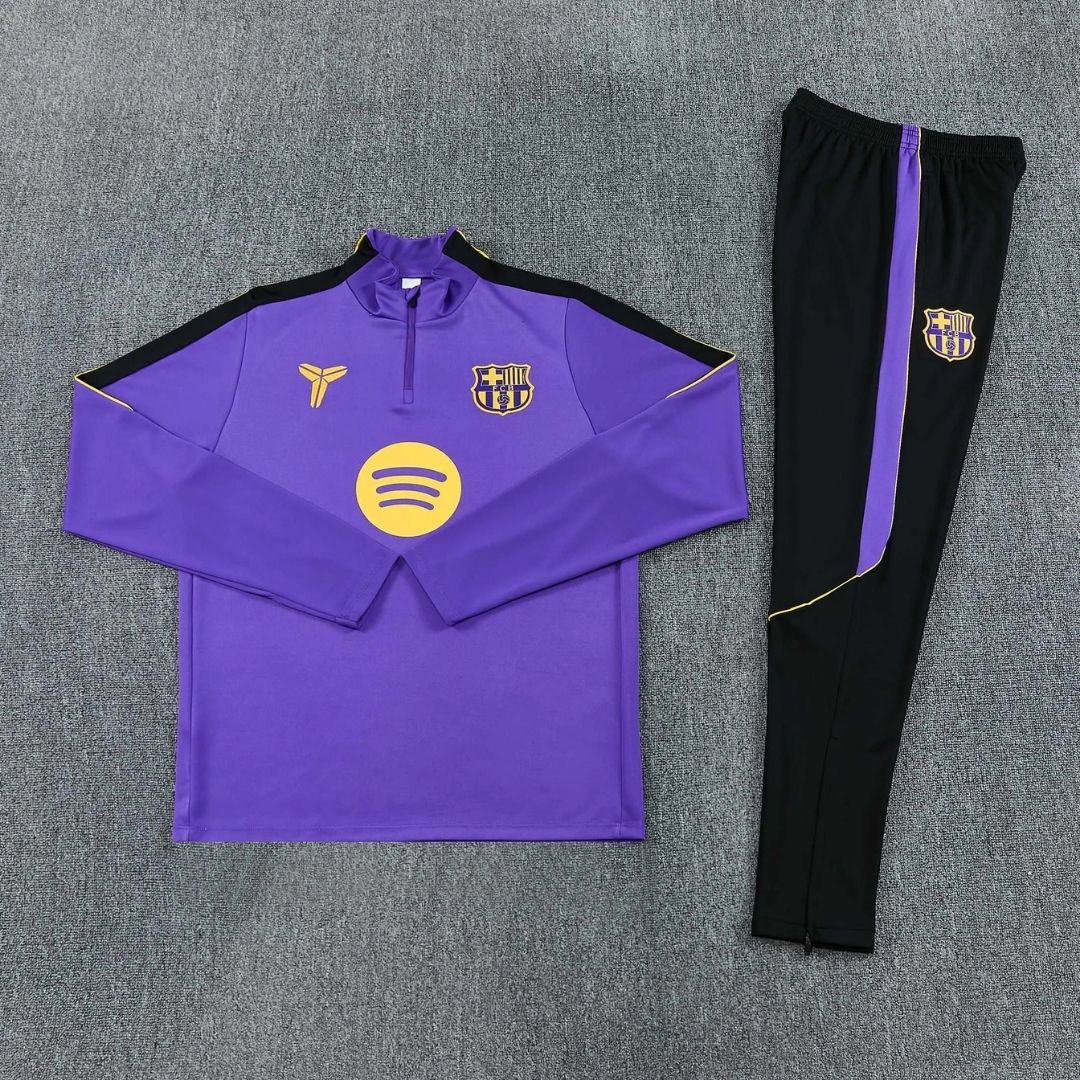 Barcelona x Kobe Bryant Auswärts-Trainingsanzug mit 1/4-Reißverschluss 2026/27 Violett