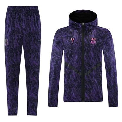 Blaugrana Windbreaker Tracksuit 2026/27 (Hoodie+Pants) Purple