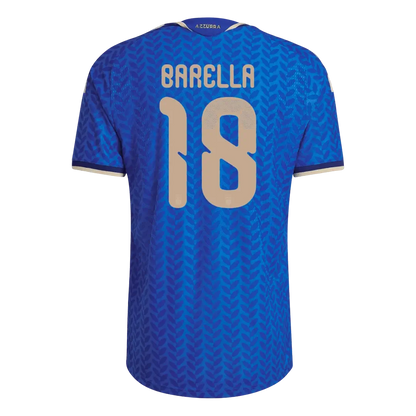 Barella #18 Italia Versión Jugador Camiseta de Fútbol Local Mundial 2026