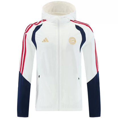 Bayern Munich Hoodie Windbreaker Jacket White 2026/27