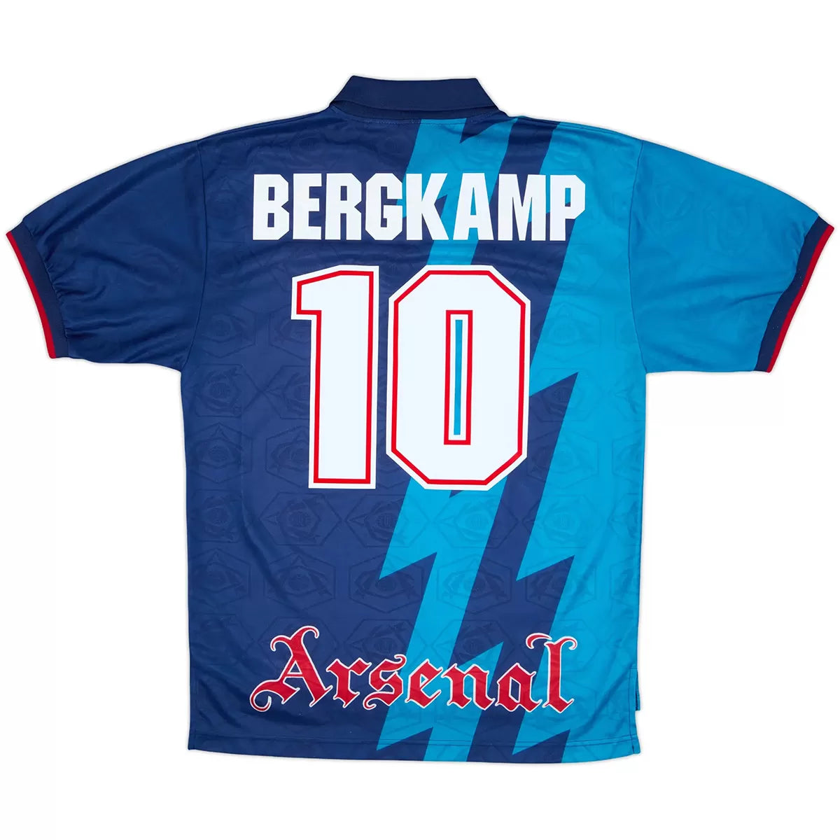 BERGKAMP # 10 Arsenal 1995/96 Camiseta de fútbol retro visitante