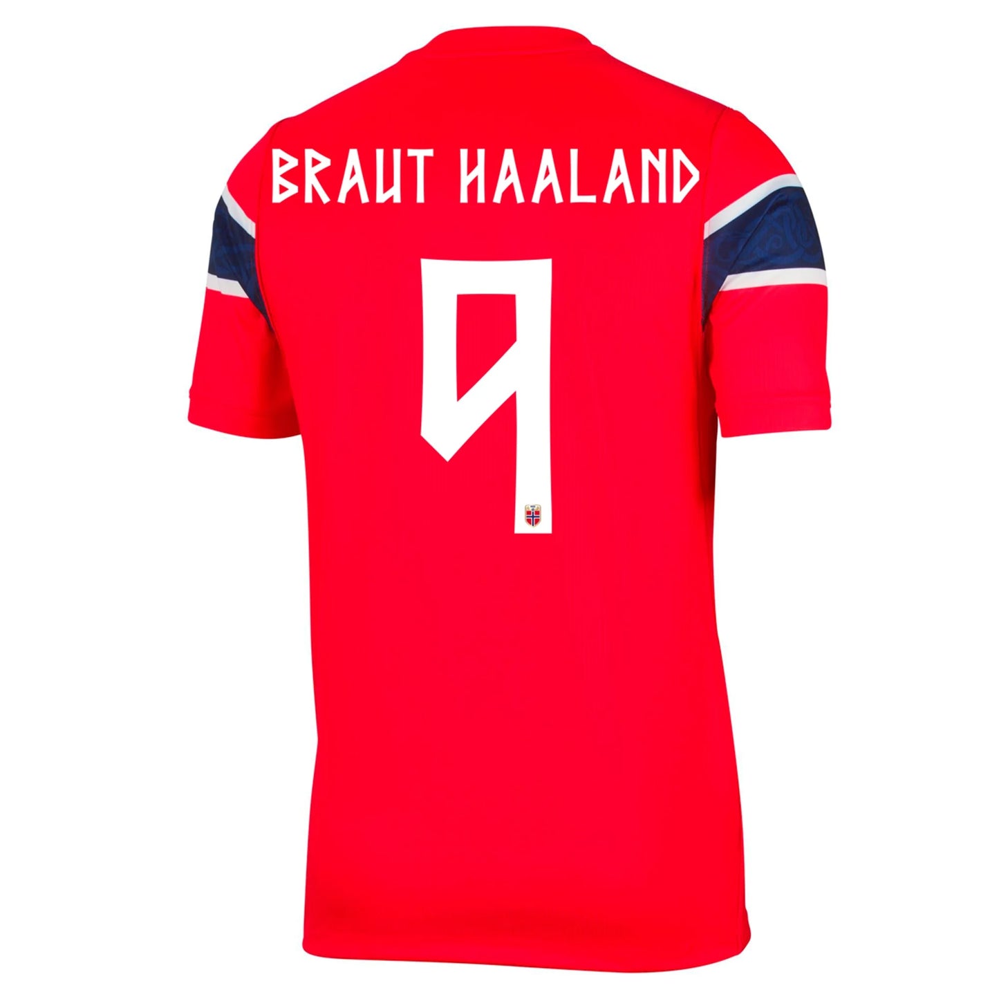 Braut Haaland #9 Camiseta de fútbol de local de Noruega Copa del Mundo 2026