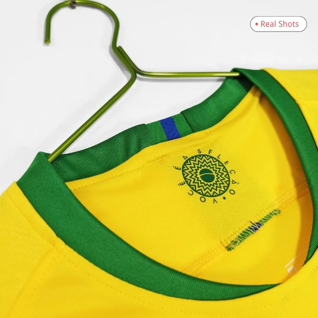 Camiseta de fútbol retro local de Brasil 2018