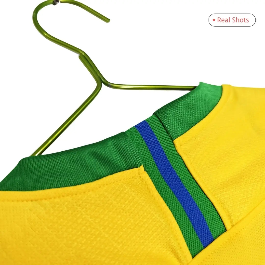 Camiseta de fútbol retro local de Brasil 2018